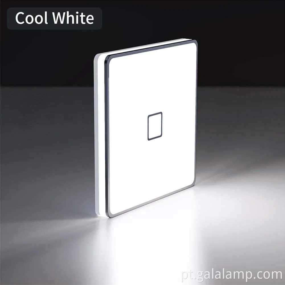 Luz de teto led quadrado elegante para decoração moderna do quarto